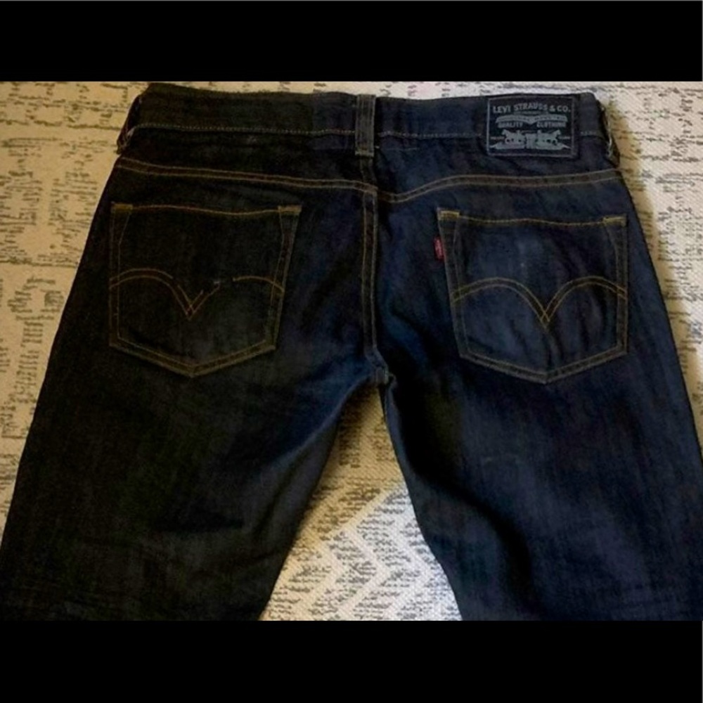 Levis Vintage Mens Distressed 511 Skinny Denim Jeans 32W 30L